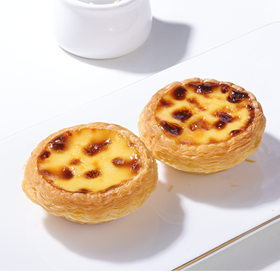 Milk handmade Portuguese tart